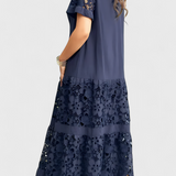 Marquise Midi Dress with Flattering Draping