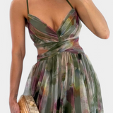 Ingrid Maxi Floral Dress with V-Neck