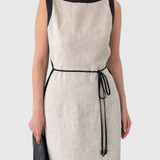 Samanta Sleeveless Dress with Colour Contrast