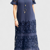 Marquise Midi Dress with Flattering Draping