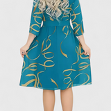 Ame Midi Dress with Belt and Versatile Cut