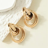 Intertwined Gold Hoop Earrings