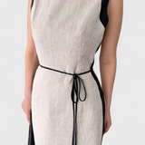Samanta Sleeveless Dress with Colour Contrast