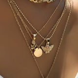 Rose and Angel Necklace