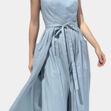 Dezi Long Strapless Dress with Adjustable Side Ties