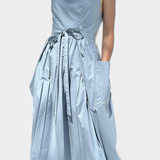 Dezi Long Strapless Dress with Adjustable Side Ties