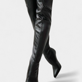 Fianna Gold Heeled Knee-High Boots