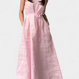 Rosetta Soft Sleeveless Dress with Adjustable Bow