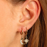 Celestial Star and Moon Earrings