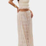 Eugenie Co-ord Set with Pleated Top and Skirt