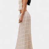 Eugenie Co-ord Set with Pleated Top and Skirt