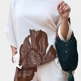 Sybella Two-Piece Floral Set with Off-the-Shoulder Top and Straight Trousers