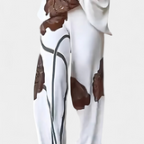 Sybella Two-Piece Floral Set with Off-the-Shoulder Top and Straight Trousers