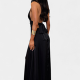 Latisha Halter Neck Dress with High Split