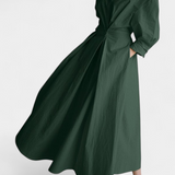 Miriam Retro Long Sleeve Maxi Dress