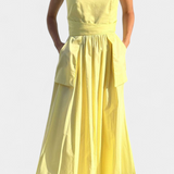Dezi Long Strapless Dress with Adjustable Side Ties