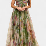 Ingrid Maxi Floral Dress with V-Neck
