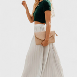 Mila High-Waisted Pleated Skirt