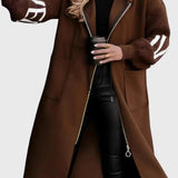 Pilar Women's Jacket with Knitted Sleeves and Hood