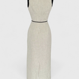 Samanta Sleeveless Dress with Colour Contrast