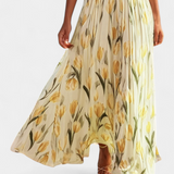 Juliene Floral Sleeveless Dress with Belt