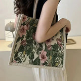 Taila Jute Bag with Floral Print and Eco-Friendly Design