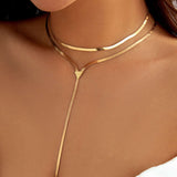 Metal Chain Choker Necklace
