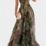 Ingrid Maxi Floral Dress with V-Neck