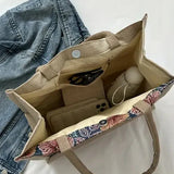 Taila Jute Bag with Floral Print and Eco-Friendly Design