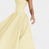 Felicity Midi Dress with Corset and No Sleeves
