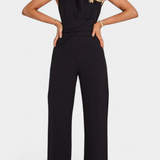 Sleeveless Flared Jumpsuit