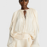 Aurore Mini Dress with Ruffles and Full Pleats