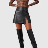 Black Over-the-Knee Bella Boots with Wide Heel