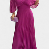 Odele Fluid Pleated Dress with Open Back