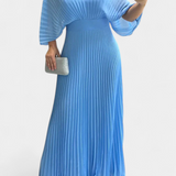 Odele Fluid Pleated Dress with Open Back