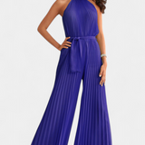 Patrizia Mono Palazzo Pleated with Halter Neck