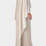 Jane High Neck Pleated Maxi Dress with Ruffle Sleeves
