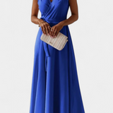 Marla – Long Dress with V-Neck and Fluid Silhouette