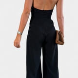 Jessica Mono Halter Cross Back and Wide Leg