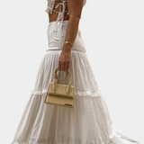 Ilys Romantic Set with Lace Top and Voluminous Long Skirt