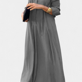 Verónica Long Sleeve Dress with V-Neck