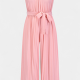 Patrizia Mono Palazzo Pleated with Halter Neck