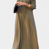 Verónica Long Sleeve Dress with V-Neck