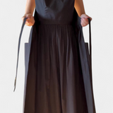 Dezi Long Strapless Dress with Adjustable Side Ties