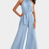 Patrizia Mono Palazzo Pleated with Halter Neck