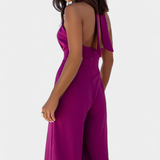 Jessica Mono Halter Cross Back and Wide Leg