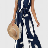 Zola Wide Leg Printed Jumpsuit