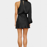 Mara One-Shoulder Mini Draped Dress