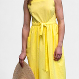 Dezi Long Strapless Dress with Adjustable Side Ties