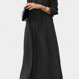 Verónica Long Sleeve Dress with V-Neck
